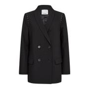 Co'Couture Oversize Bullet Blazer med nitar Black, Dam