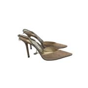 Jimmy Choo Pre-owned Pre-owned Mocka klackskor Beige, Dam