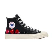 Comme des Garçons Hjärt Sneakers Höj Din Stil Black, Herr