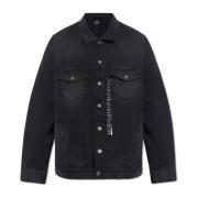 Balenciaga Oversize jeansjacka Black, Herr