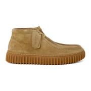 Clarks Herrskor i läder Torhill Hi Dksand Beige, Herr