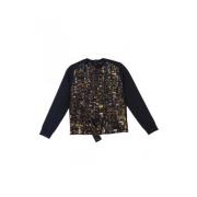 Marc Jacobs Silkes Skyline Print Cardigan Black, Dam