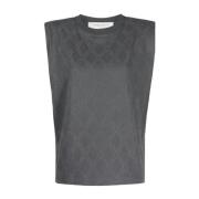 Golden Goose Journey Dam Ärmlös T-shirt Gray, Dam