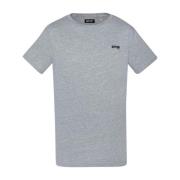 Schott NYC Broderad Logotyp Bomull T-Shirt Gray, Herr