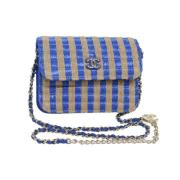 Chanel Vintage Pre-owned Canvas chanel-vskor Blue, Dam