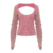 Cormio Cardigan Tröja Pink, Dam