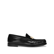 Dolce & Gabbana Svarta platta skor för kvinnor Black, Herr