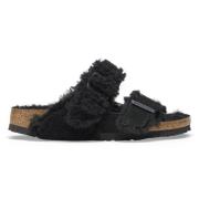 Birkenstock Klassiska svarta sandaler med färgblockering Black, Dam