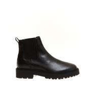 Hogan Svart Läder Route Boot Black, Dam