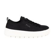 Fila Plattforms Sneakers med Broderad Logotyp Black, Dam