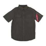 Alpha Industries Short Sleeve Shirts Gray, Herr