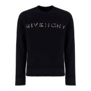 Givenchy Klassisk Svart Logotröja för Män Black, Herr