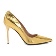 Balmain Guld Läderpumps för Kvinnor Yellow, Dam