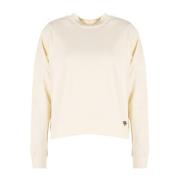 Fila Avslappnad Rund Hals Sweatshirt Beige, Dam