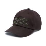 Alexander McQueen Stiliga Hattar för Män Green, Herr