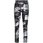 Versace Jeans Couture Svarta Leggings för Kvinnor Black, Dam