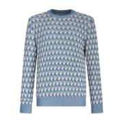 Etro S8462 Maglia Stilfull Skjorta Blue, Herr