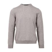 Tagliatore Stickad Crew Neck Tröja Gray, Herr