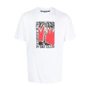 Palm Angels Klassisk Ski Club T-Shirt White, Herr