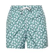 Fedeli Återvunnen polyester badshorts Green, Herr