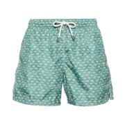 Fedeli Återvunnen polyester badshorts Green, Herr