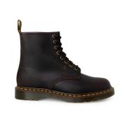 Dr. Martens Bruna Läder Snörstövlar Brown, Herr