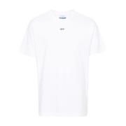 Off White Stamp Slim Fit Tee White, Herr