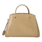 Louis Vuitton Vintage Pre-owned Laeder handvskor Beige, Dam