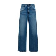 Icon Denim Wide Leg Jeans Blue, Dam