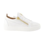 Giuseppe Zanotti Gail Läder Sneakers White, Dam