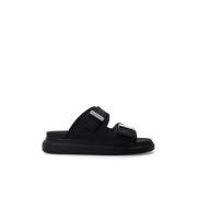 Alexander McQueen Hybrid Sliders Black, Dam