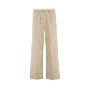 Aspesi Wide Trousers Beige, Dam