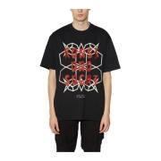 44 Label Group Bomullstryck T-shirt Black, Herr