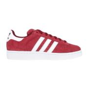 Adidas Originals Burgundy Campus 2 Sidenmocka Sneakers Red, Dam