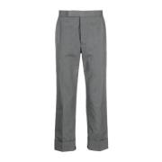 Thom Browne Backstrap Byxa i Skrivmaskinsväv Gray, Herr