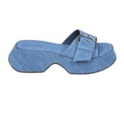 Vic Matié Denim Sandal med Spänne Blue, Dam