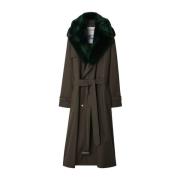 Burberry Kennington Trenchcoat i Brun Brown, Dam