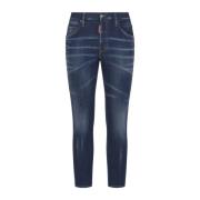 Dsquared2 Blå Jeans med 5 Fickor Blue, Herr