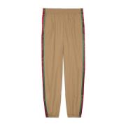 Gucci Gröna Web-Stripe Track Pants Green, Herr