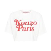 Kenzo Vita T-shirts och Polos med Kenzo Paris Logo White, Dam