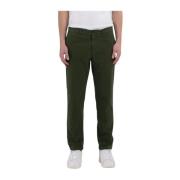 Replay Slim Fit Elastiska Gabardine Chino Byxor Green, Herr