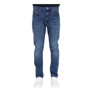 Tommy Hilfiger Klassiska jeans med lätt blekning Blue, Herr