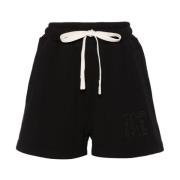 Palm Angels Logo Bomullsshorts Black, Dam