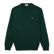 Lacoste Ekologisk Bomull Rund Hals Tröja - Grön Green, Herr