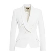 Elisabetta Franchi Vit Blazer för Kvinnor White, Dam