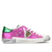 Philippe Model Paris X Metallic Fuchsia Sneaker Pink, Dam