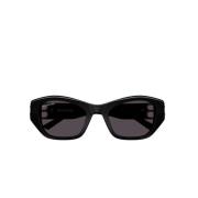 Balenciaga Kvinnors Cateye Solglasögon med Acetatram Black, Dam