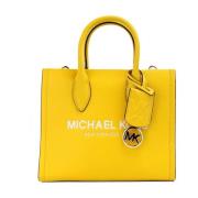 Michael Kors Stilfull Läder Shopper Tote Väska Yellow, Dam