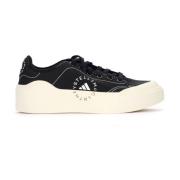 Adidas by Stella McCartney Canvas Court Sneaker Svart Plattform Black,...