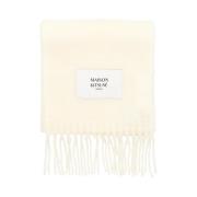 Maison Kitsuné Alpacka Halsduk i Mjölkvit White, Dam